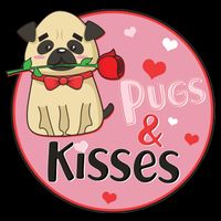 Valentine Pug And Kisses City Backpack