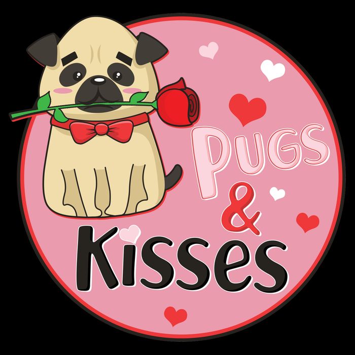 Valentine Pug And Kisses City Backpack