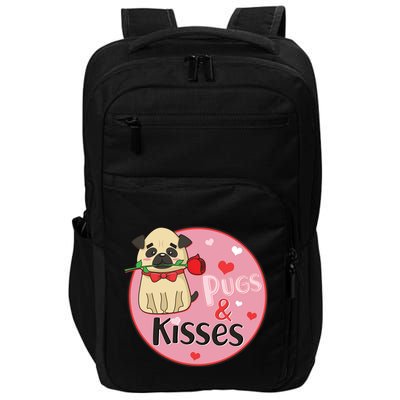 Valentine Pug And Kisses Impact Tech Backpack