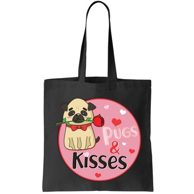 Valentine Pug And Kisses Bag