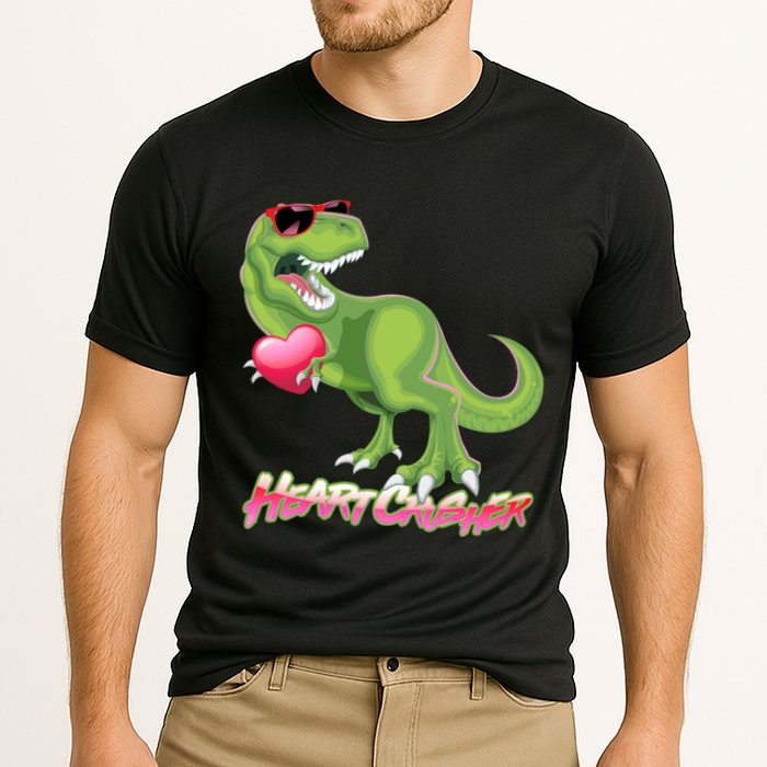 Valentine T-Rex Heart Crusher Cooling Performance Crew T-Shirt