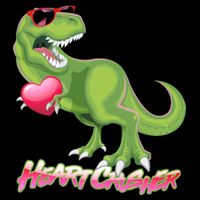 Valentine T-Rex Heart Crusher Apron