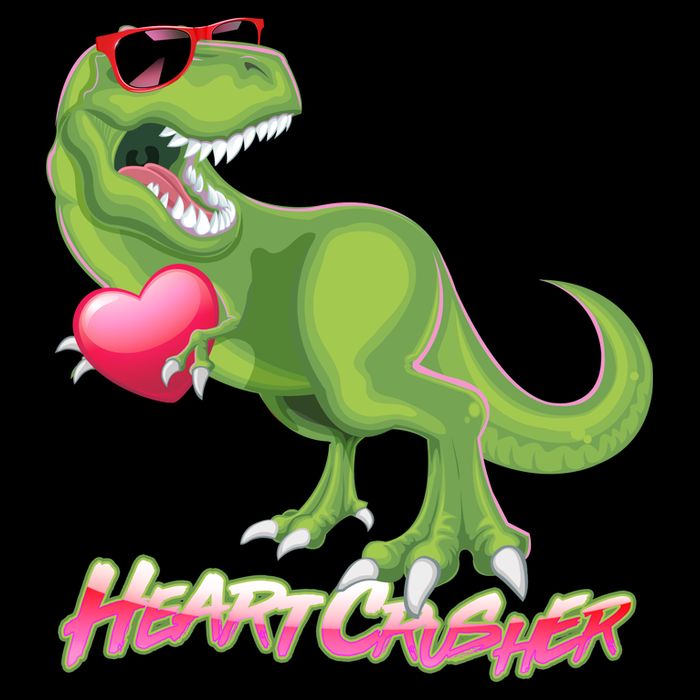 Valentine T-Rex Heart Crusher Apron
