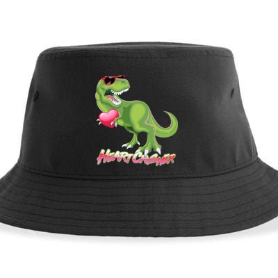 Valentine T-Rex Heart Crusher Sustainable Bucket Hat