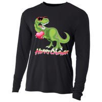 Valentine T-Rex Heart Crusher Cooling Performance Long Sleeve Crew