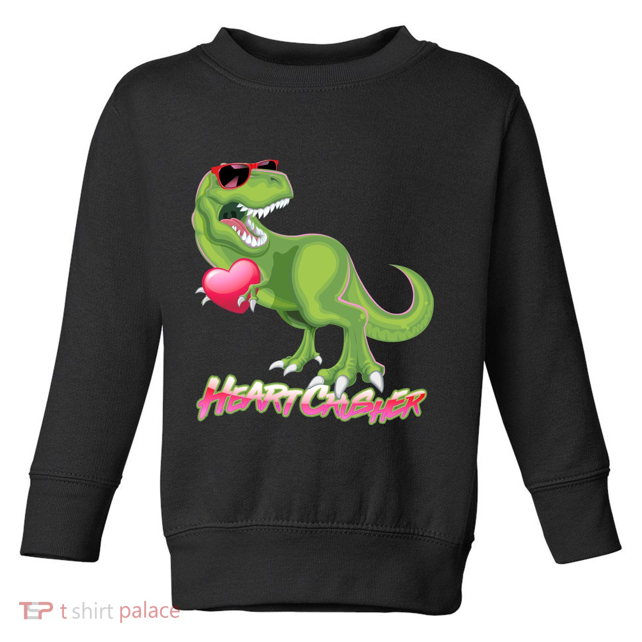 Valentine T-Rex Heart Crusher Toddler Sweatshirt