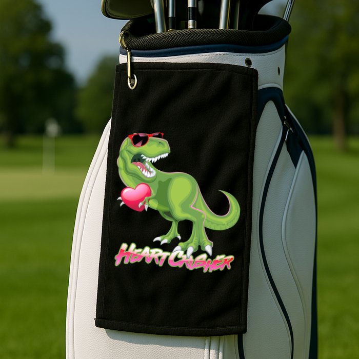 Valentine T-Rex Heart Crusher Golf Towel