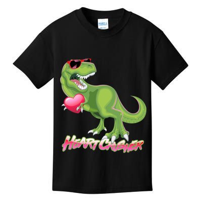 Valentine T-Rex Heart Crusher Kids T-Shirt