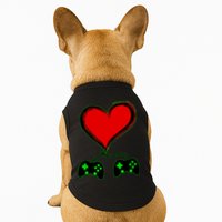Valentine Video Game Controllers Heart Doggie Tank