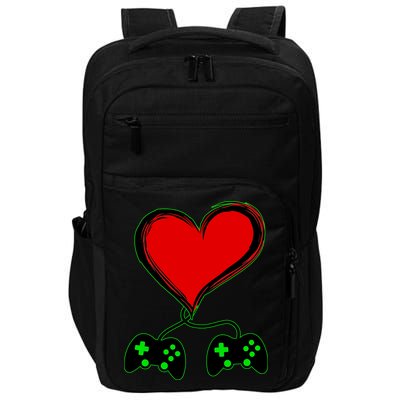 Valentine Video Game Controllers Heart Impact Tech Backpack