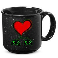 Valentine Video Game Controllers Heart 15oz Campfire Ceramic Mug