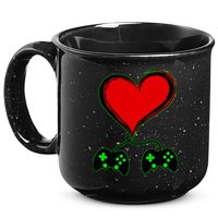 Valentine Video Game Controllers Heart 15oz Campfire Ceramic Mug