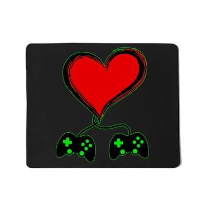 Valentine Video Game Controllers Heart Mousepad