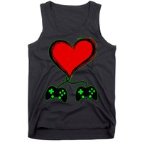 Valentine Video Game Controllers Heart Tank Top