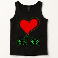 Valentine Video Game Controllers Heart Tank Top