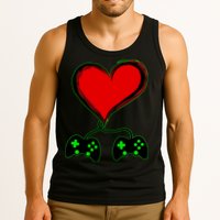 Valentine Video Game Controllers Heart Tank Top