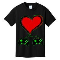 Valentine Video Game Controllers Heart Kids T-Shirt