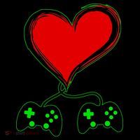 Valentine Video Game Controllers Heart Zip Tote Bag