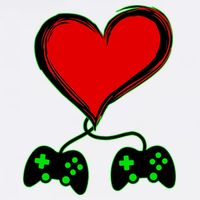 Valentine Video Game Controllers Heart Garment-Dyed Sweatshirt