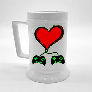 Valentine Video Game Controllers Heart Beer Stein