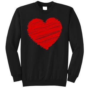 Valentines Classic Sketch Heart Sweatshirt