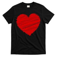 Valentines Classic Sketch Heart T-Shirt
