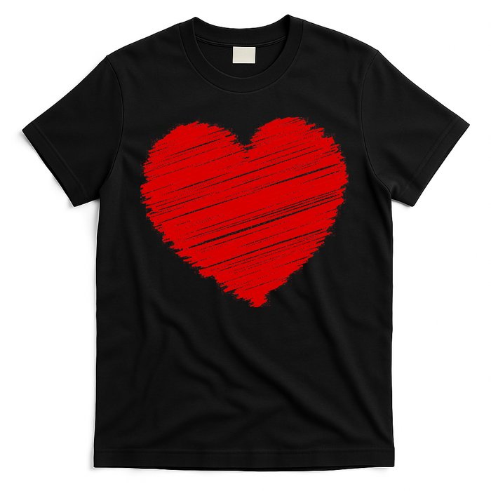 Valentines Classic Sketch Heart T-Shirt