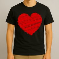Valentines Classic Sketch Heart T-Shirt