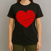 Valentines Classic Sketch Heart T-Shirt
