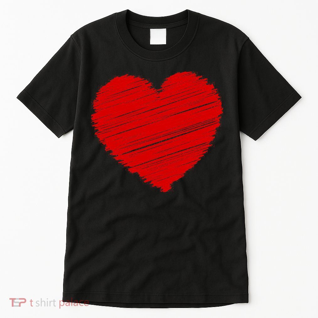 Valentines Classic Sketch Heart Tall T-Shirt