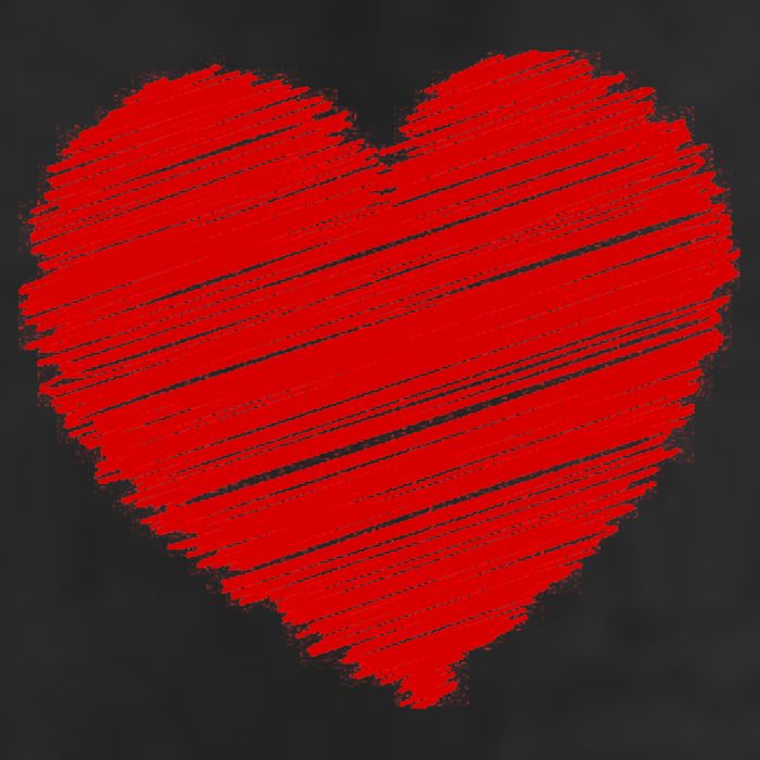 Valentines Classic Sketch Heart Beanie