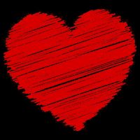 Valentines Classic Sketch Heart 16 in Basic Backpack