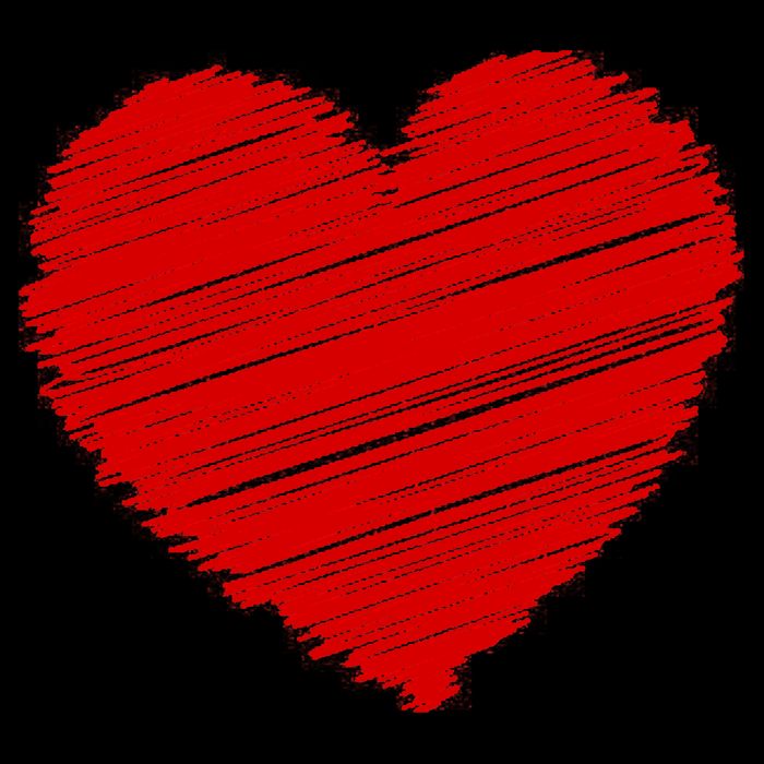 Valentines Classic Sketch Heart 16 in Basic Backpack