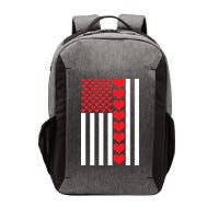 Valentines Day American Flag Vector Backpack