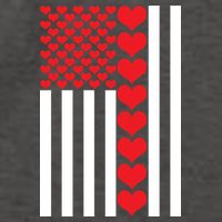 Valentines Day American Flag Vector Backpack