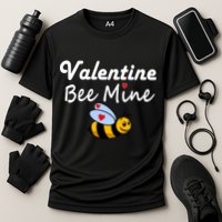 Valentine's Day Bee Mine Cooling Performance Crew T-Shirt