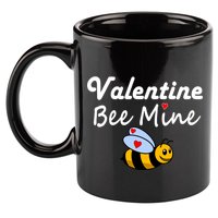 Valentine's Day Bee Mine 11oz C Handle Ceramic Mug