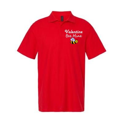 Valentine's Day Bee Mine Softstyle Adult Sport Polo