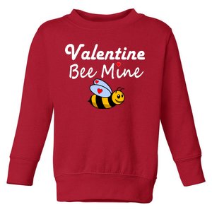 Valentine's Day Bee Mine Toddler Sweatshirt