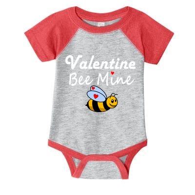 Valentine's Day Bee Mine Infant Baby Jersey Bodysuit