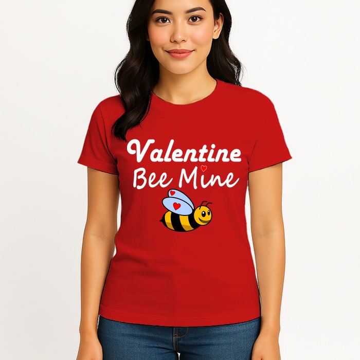 Valentine's Day Bee Mine Womens T-Shirt