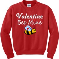 Valentine's Day Bee Mine Kids Sweatshirt