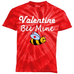 Valentine's Day Bee Mine Kids Tie-Dye T-Shirt