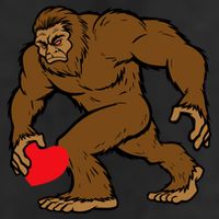 Valentines Day Bigfoot Heart Sasquatch 11oz C Handle Ceramic Mug