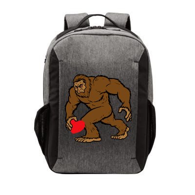 Valentines Day Bigfoot Heart Sasquatch Vector Backpack