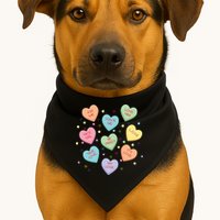 Valentine's Day Candy Hearts USA-Made Doggie Bandana