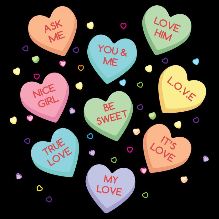 Valentine's Day Candy Hearts USA-Made Doggie Bandana