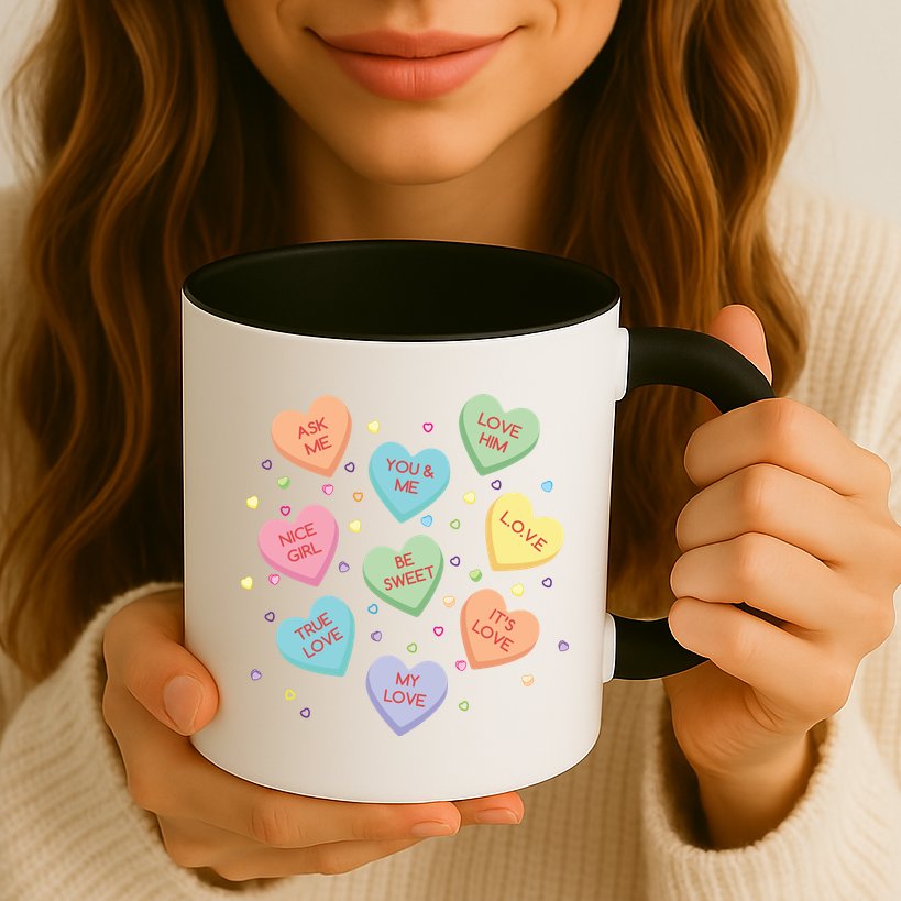 Valentine's Day Candy Hearts Mug