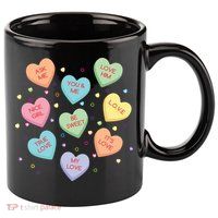 Valentine's Day Candy Hearts 11oz C Handle Ceramic Mug