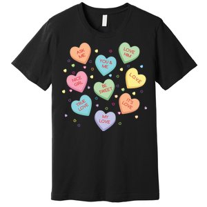 Valentine's Day Candy Hearts Premium T-Shirt